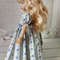 Blue and white and floral stripes ruched smocked dress-2.jpg