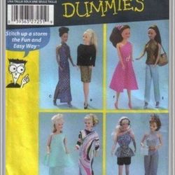 Digital - Vintage Simplicity 5257 Barbie Sewing Pattern - Wardrobe Clothes for Dolls 11-1/2" - Vintage 1980s - PDF
