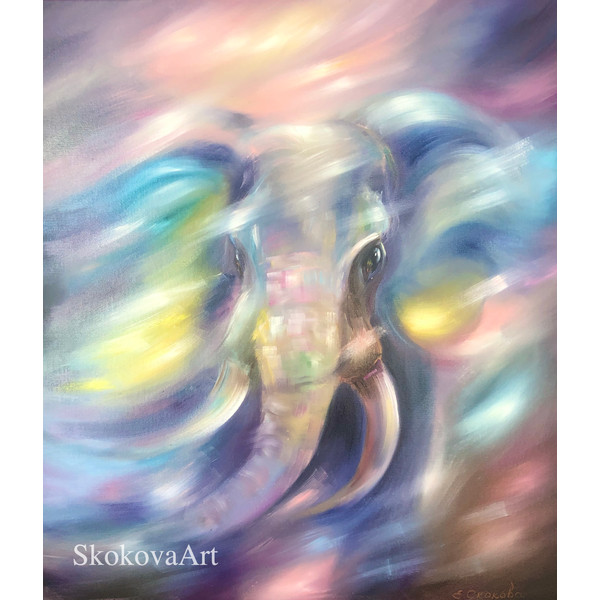 слон в облаках, слон абстракция, elephant abstraction, elephant in the clouds