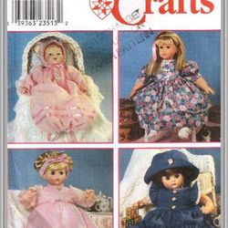 Digital - Vintage Simplicity 8960 Dolls 12" - 22" Sewing Pattern - Wardrobe Clothes for Dolls 12" - 22" - PDF