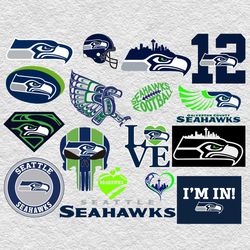 Seattle Seahawks NFL Svg, Seattle Seahawks Bundle Svg, Bundle NFL Svg, National Football League Svg, Sport Svg, NFL Svg