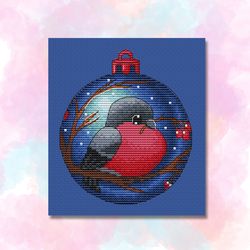 bullfinch cross stitch pattern