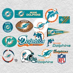 Miami Dolphins NFL Svg, Miami Dolphins Bundle Svg, Bundle NFL Svg, National Football League Svg, Sport Svg, NFL Svg