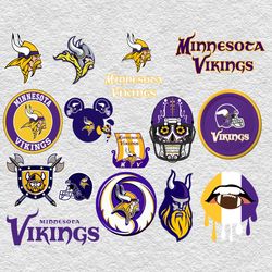 Minnesota Vikings NFL Svg, Minnesota Vikings Bundle Svg, Bundle NFL Svg, National Football League Svg, Sport Svg