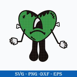 spooky heart svg, spooky bad bunny svg, halloween bad bunny svg