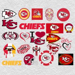 Kansas City Chiefs NFL Svg, Kansas City Chiefs Bundle Svg, Bundle NFL Svg, National Football League Svg, Sport Svg, NFL