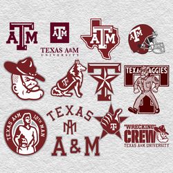 Texas A&M Aggies NCAA Svg, Texas A&M Aggies Bundle Svg, Bundle NCAA Footbal Svg, NCAA Football  Svg, Sport Svg, NCAA Svg