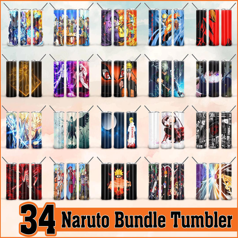 Naruto Tumbler, Naruto PNG, Tumbler design, Digital download.jpg