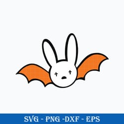bunny bat halloween svg, bad bunny halloween svg for cricut sublimation files