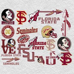 Florida State NCAA Svg, Florida State Bundle Svg, Bundle NCAA Footbal Svg, NCAA Football  Svg, Sport Svg, NCAA Svg