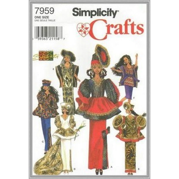 Digital - Vintage Simplicity 7959 Barbie Sewing Pattern - Wa - Inspire ...