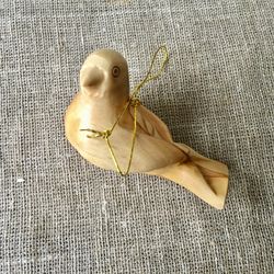 Wooden Holy Dove, Olive Wood Holy Dove | Holy Dove for Luck, Handmade Olive Wood Carved | Made in Jerusalem