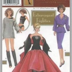 Digital - Vintage Simplicity 7037 Barbie Sewing Pattern - Wardrobe Clothes for Dolls 11-1/2" - Vintage 1980s - PDF