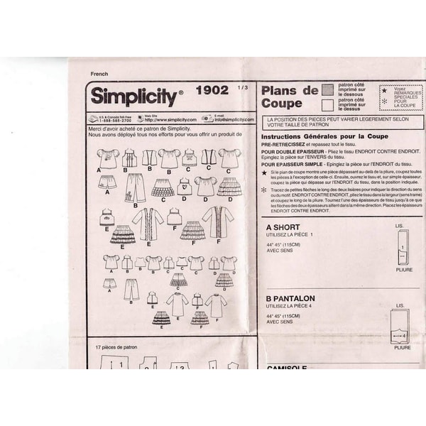 Simplicity R12090 Digital - Vintage Simplicity 1902 Dolls 18