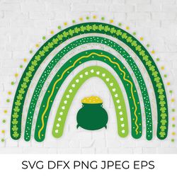 saint patricks day rainbow. cute rainbow svg