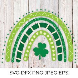 st. patricks day rainbow. cute patricks rainbow svg