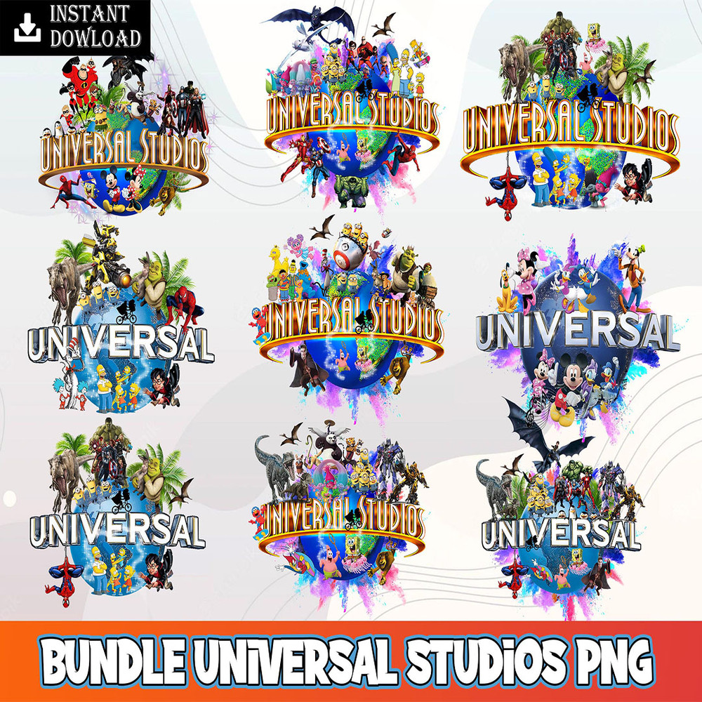 Universal Studio Png, Family Vacation 2022 Png, Universal Studios Family Png, Family Trip Png, Cartoon Character Png, Digital Download.jpg