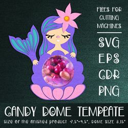 Mermaid Candy Dome | Paper Craft Template