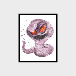 Pokemon Arbok Art Print Digital Files decor nursery room watercolor