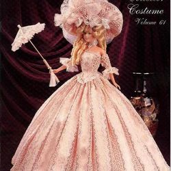 pdf vintage crochet pattern / crochet dress for barbie dolls 11-1 / 2" / fashion collection