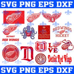 DETROIT RED WINGS NHL Svg, DETROIT RED WINGS Bundle Svg, Bundle NHL Hockey Svg, NHL HOCKEY  Svg, Sport Svg, NHL SVG