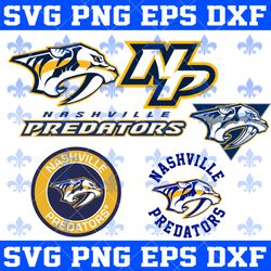 NASHVILLE PREDATORS  NHL Svg, NASHVILLE PREDATORS  Bundle Svg, Bundle NHL Hockey Svg, NHL HOCKEY  Svg, Sport Svg, NHL