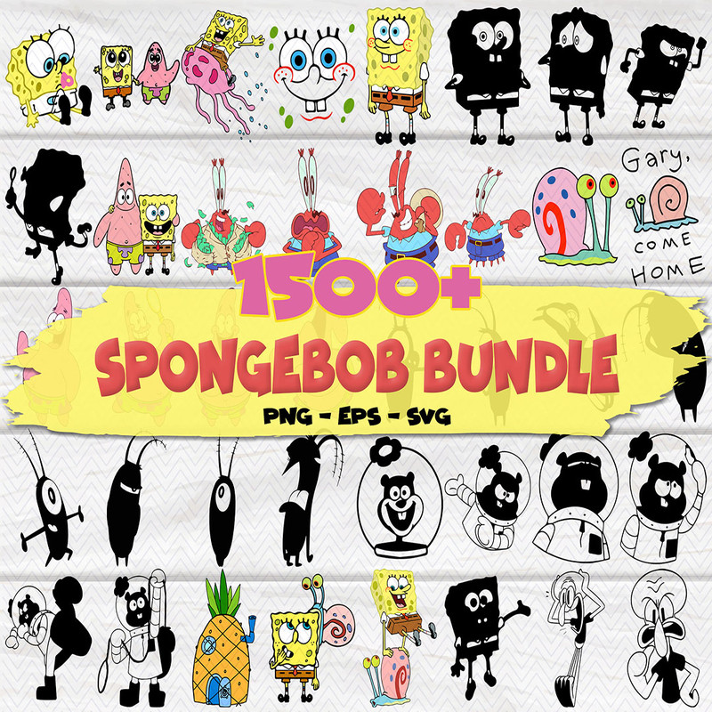 1500 SpongeBob SVG,Layered Files,Cricut Svg Files,svg bundle layered files,digital download ,svg for cricut.jpg