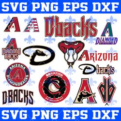 Arizona Diamondbacks MLB Svg, Arizona Diamondbacks Bundle Svg, Bundle MLB Sport Svg, MLB Basketball Svg, Sport Svg