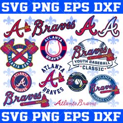 Atlanta Braves MLB Svg, Atlanta Braves Bundle Svg, Bundle MLB Sport Svg, MLB Basketball Svg, Sport Svg, MLB SVG