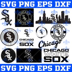 Chicago White Sox MLB Svg, Chicago White Sox Bundle Svg, Bundle MLB Sport Svg, MLB Basketball Svg, Sport Svg, MLB SVG