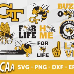 georgia tech yellow jackets svg bundle, georgia tech yellow jackets svg, sport svg, ncaa svg, png, dxf, eps digital file