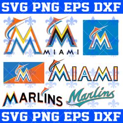 Miami Marlins MLB Svg, Miami Marlins Bundle Svg, Bundle MLB Sport Svg, MLB Basketball Svg, Sport Svg, MLB SVG