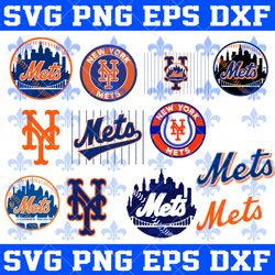 New York Mets MLB Svg, New York Mets Bundle Svg, Bundle MLB Sport Svg, MLB Basketball Svg, Sport Svg, MLB SVG