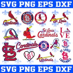 St Louis Cardinals MLB Svg, St Louis Cardinals Bundle Svg, Bundle MLB Sport Svg, MLB Basketball Svg, Sport Svg, MLB SVG
