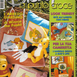 Italian Cross Stitch Pattern Cartoon Characters  / PDF Vintage Cross Stitch Pattern / Digital Instant Download