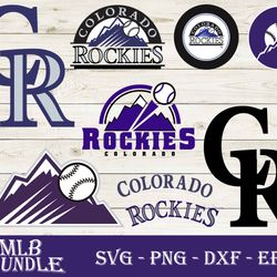 Colorado Rockies Bundle SVG, Colorado Rockies SVG, MLB SVG PNG DXF EPS Digital File