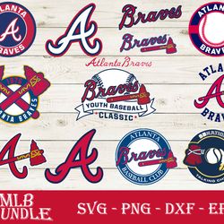 atlanta braves bundle svg, atlanta braves svg, mlb svg png dxf eps digital file