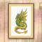 Swamp Dragon Cross Stitch Pattern, Swamp Dragon Embroidery, Dragon Pattern, Wild Cross Stitch Pattern, Modern Cross Stitch Pattern #oth_078