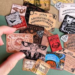 Miniature set with ouija boards and magical posters for playing in a dollhouse. DIGITAL DOWNLOAD, doll miniature in 1:12