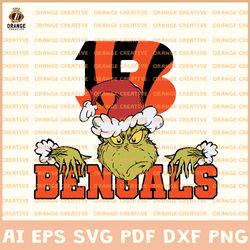 NFL Grinch Cincinnati Bengals SVG, Grinch svg, NFL SVG Design, Bengals SVG, Cricut, Silhouette, Digital Download