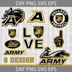 Army Black Knights Svg File, Bundle, Love Football, Love Sport,