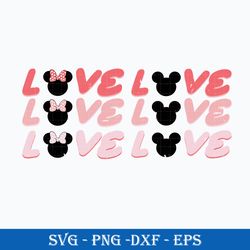 disney love svg, disney valentine svg, valentine's day svg