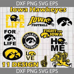 Iowa Hawkeyes Svg File, Bundle, Love Football, Love Sport, Football
