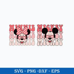 mickey minnie mouse love svg, disney valentine day svg, vanlentine svg