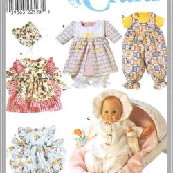 Digital - Vintage Simplicity 8528 Dolls 12" - 22" Sewing Pattern - Wardrobe Clothes for Dolls 12" - 22" - PDF