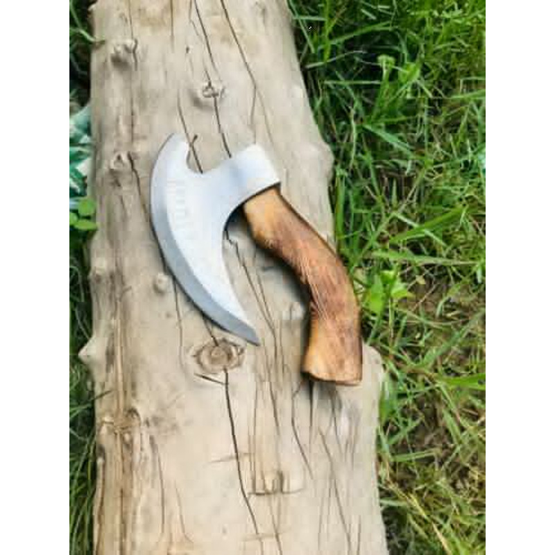 Hand Forged Original Viking Style Pizza Cutter Axe, Pizza Axe best gift for him 8.jpg