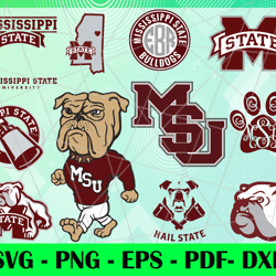 Mississippistatebulldogs Logo Svg, Eps, Png Instant, Digital Print,