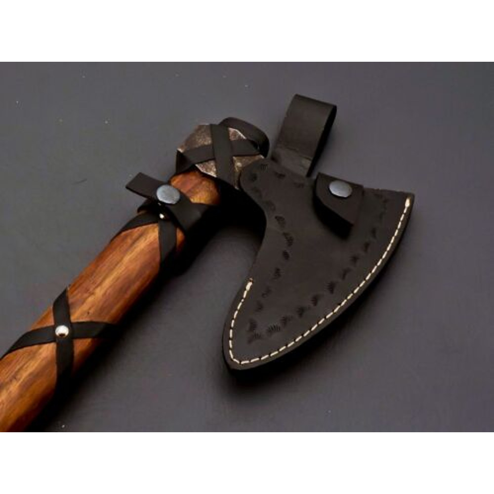 Custom Hand Forged carbon steel Original Ragnar Lothbrok Viking Axe Gift For him 10.jpg