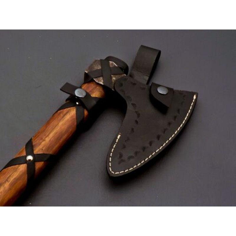 Custom Hand Forged carbon steel Original Ragnar Lothbrok Viking Axe Gift For him 10.jpg
