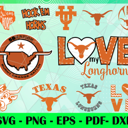 Texas Longhorns Logo Svg, Eps, Png Instant, Digital Print, Print, Svg
